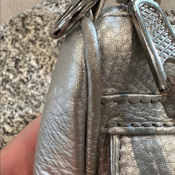 Rebecca Minkoff Silver Leather Crossbody Bag - Picture 11 of 11